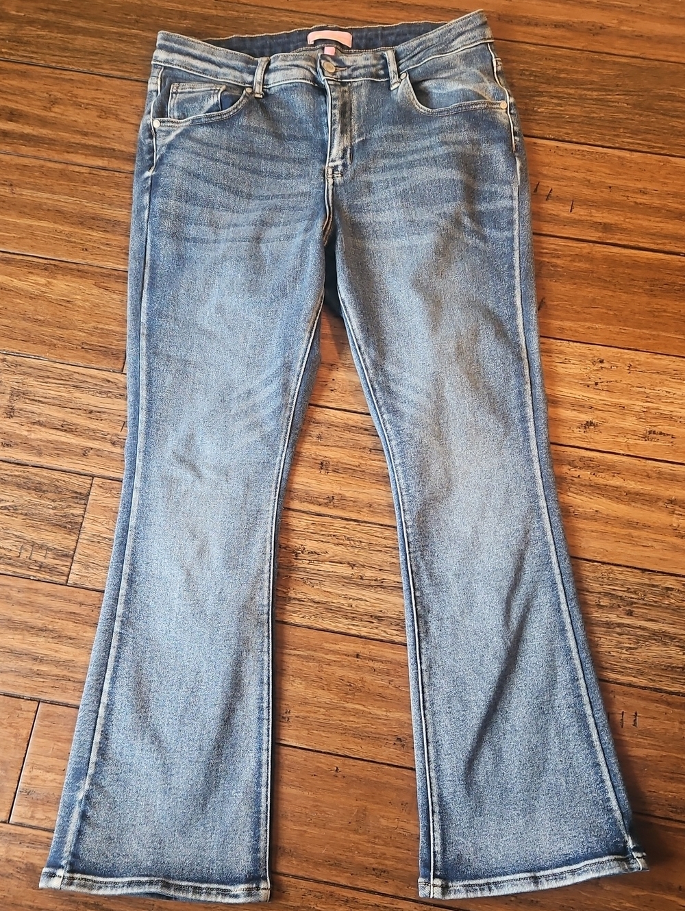 Women’s Bamboo Denim Size 14 Light Blue Flared Jeans
